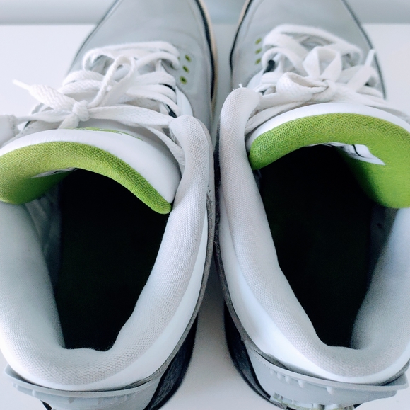 Jordan 3 Chlorophyll Size 11 Good Condition no box. - Picture 5 of 8
